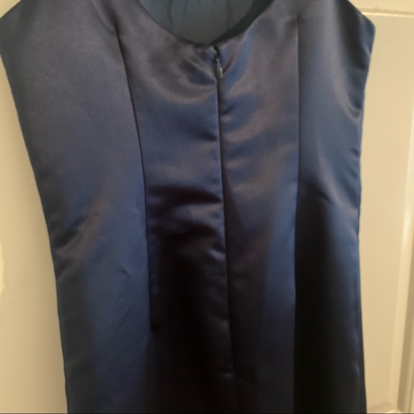 Midnight blue satin Max & Cleo Dress - Picture 3 of 7